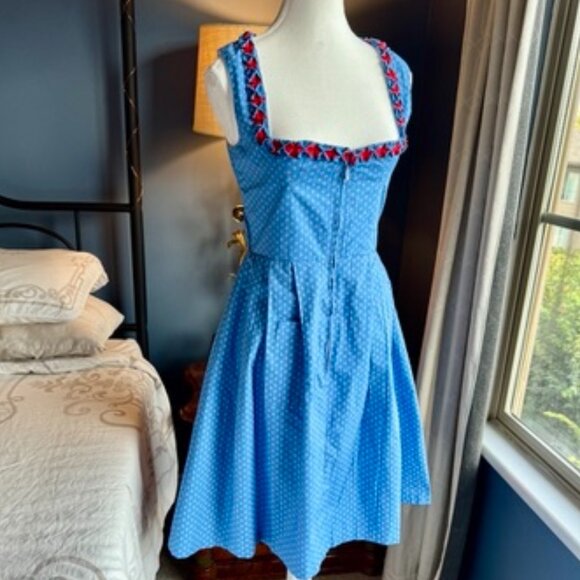 NWT Blue Polka Dots Dirndl - Picture 3 of 15